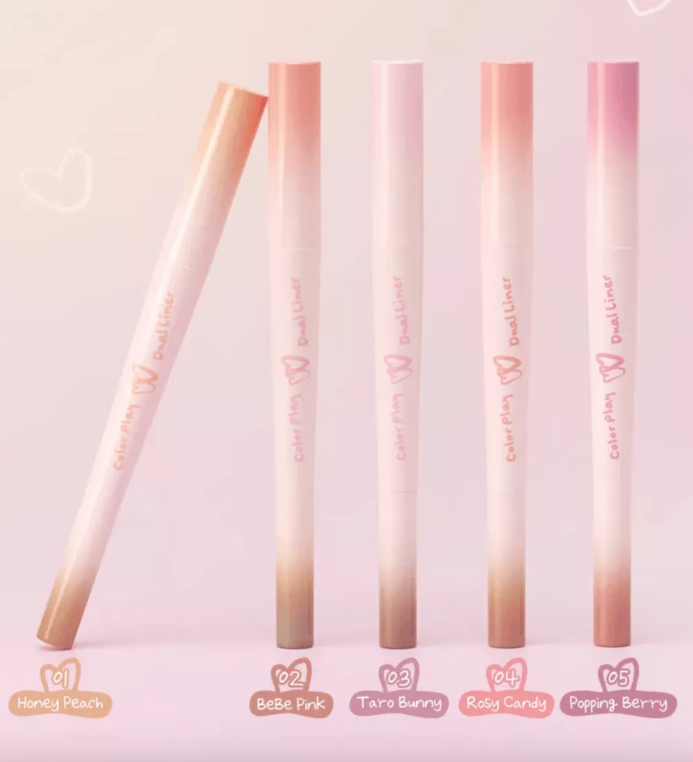2aN ColOR Play Dual Liner 02 Bebe Pink