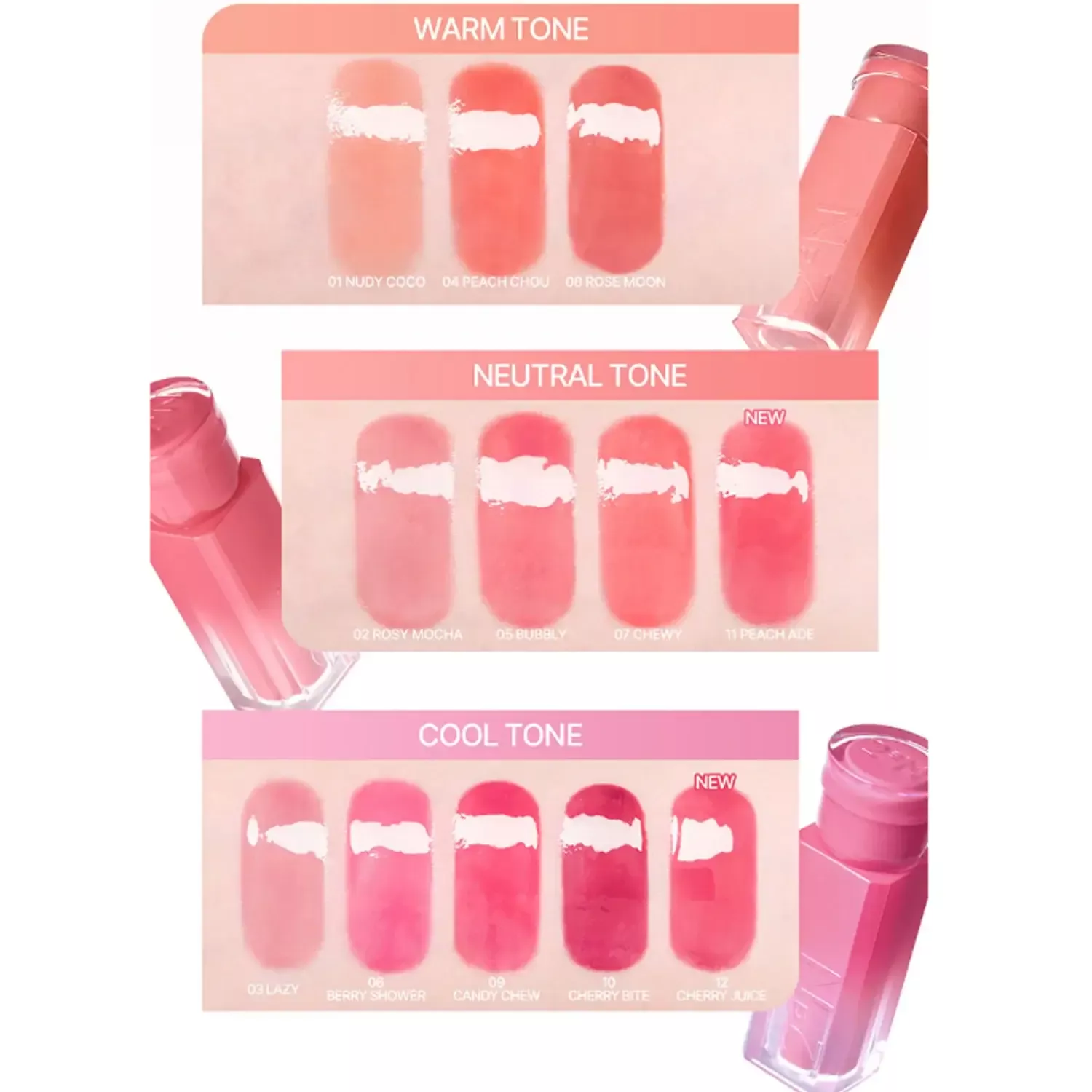 2aN Glaze Bouncing Tint 04 Peach Chou
