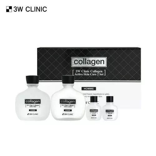3W Clinic Collagen Active Homme Skin 2 Set