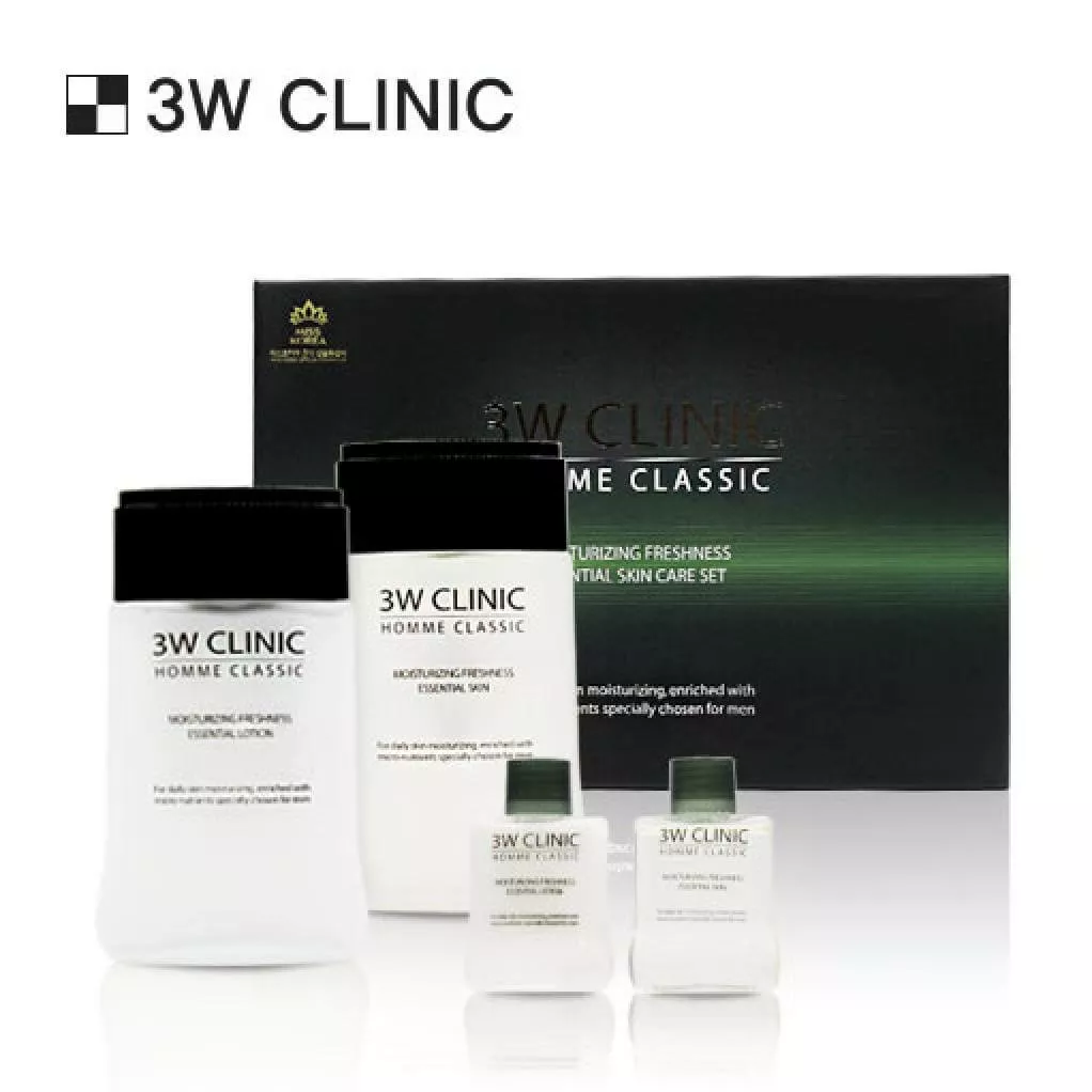 3W Clinic Korean Beauty Moisture Homme 2 Set