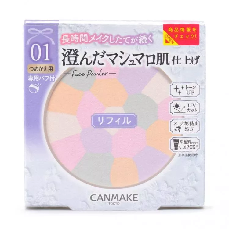 Canmake Marshmallow Finish Powder ~Abloom~ SPF19 PA++ 01 Dearest Bouquet (Refill) 5g