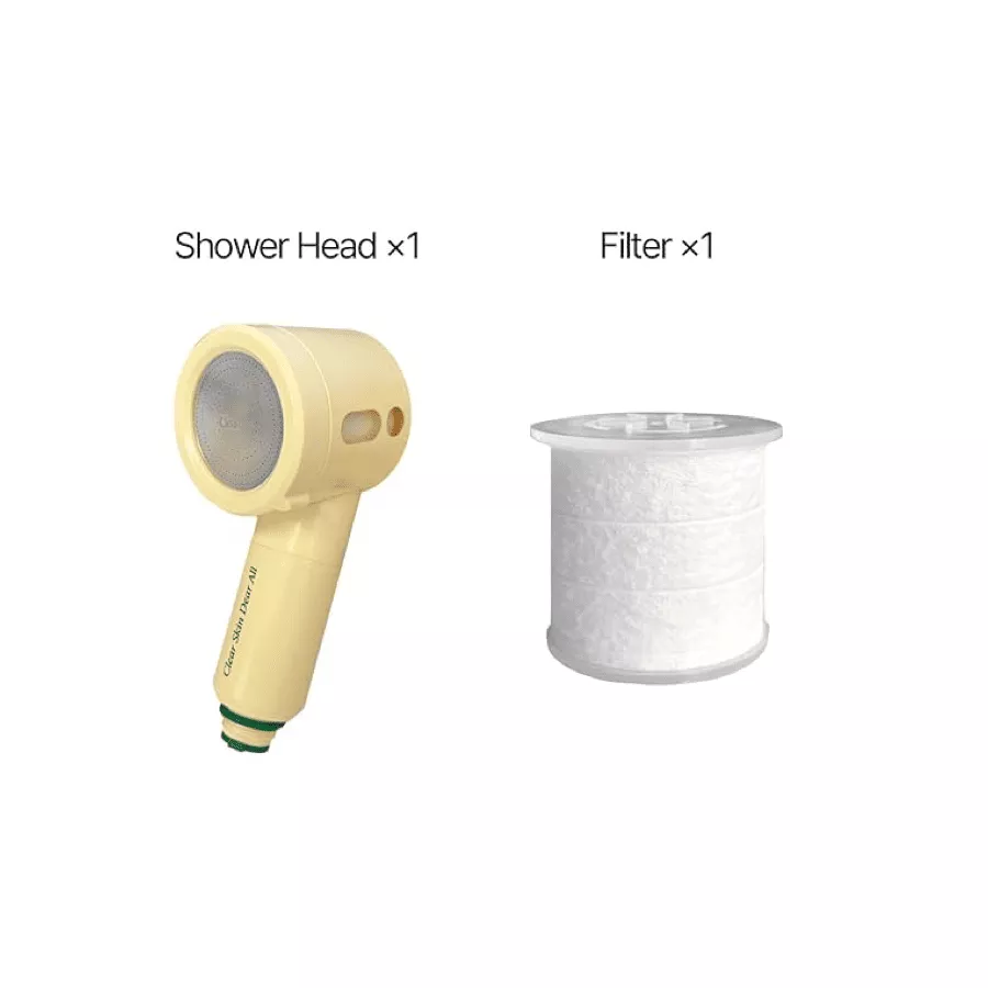 ClearDea Glow On & On Shower Head (Main Product + Filter)
