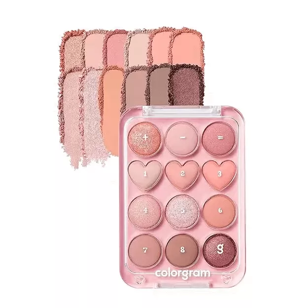 Colorgram Pin Point Eyeshadow Palette 01 Peach+Coral