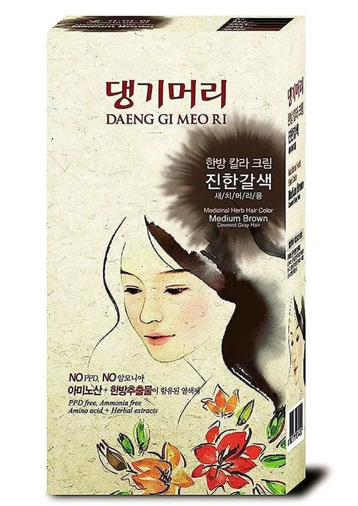 DAENG GI MEO RI Medicinal Herb Hair Color (Medium brown) 120g
