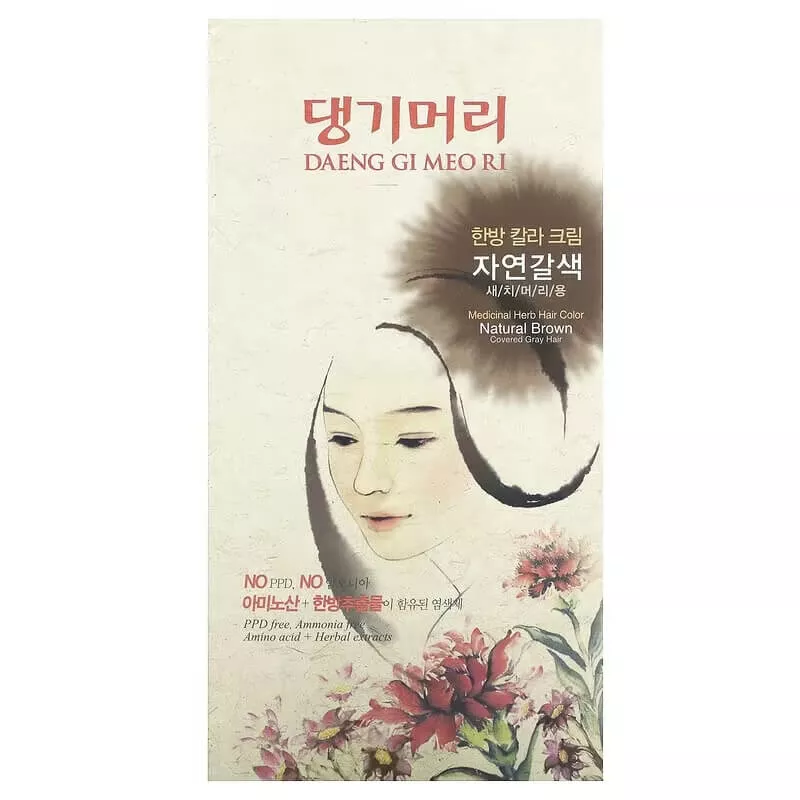 DAENG GI MEO RI Medicinal Herb Hair Color (Natural Brown) 120g