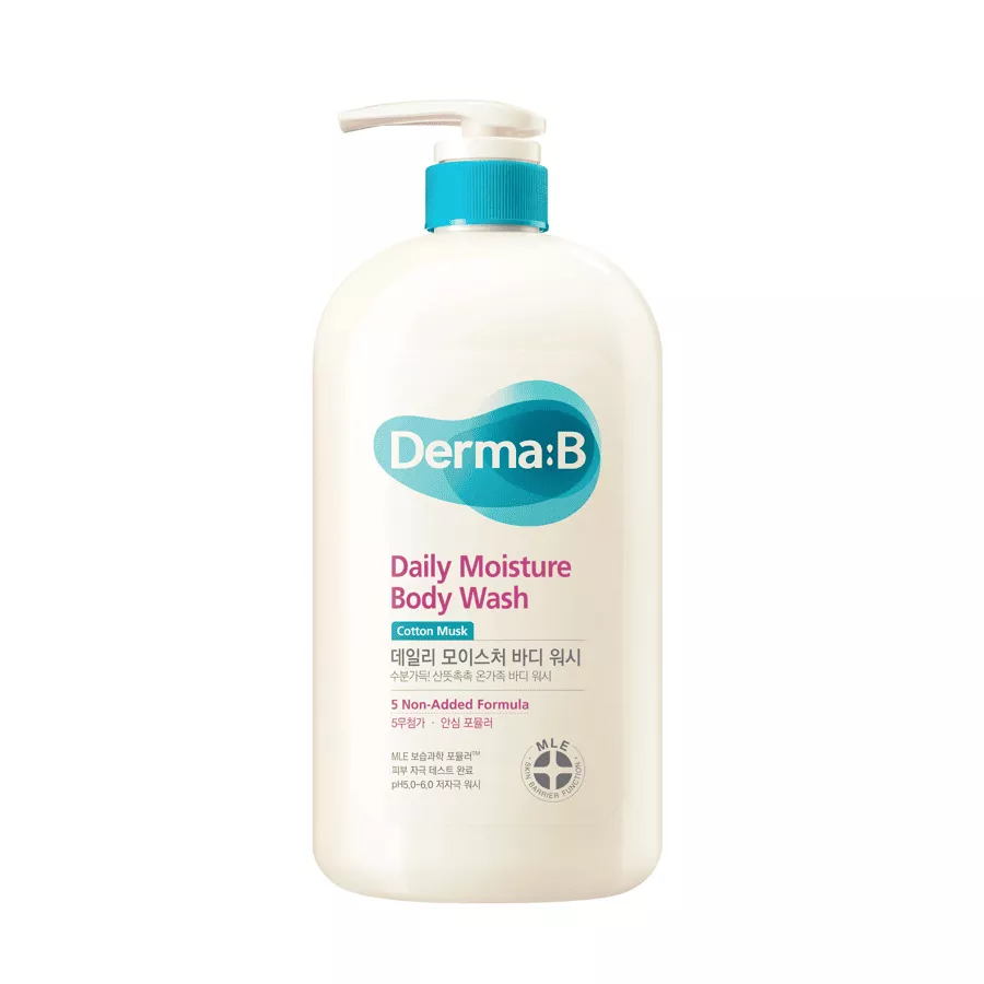 Derma:B Daily Moisture Body Wash Cotton Musk 1000ml