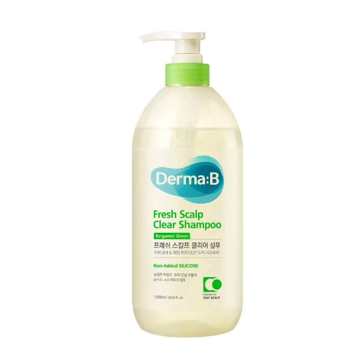 Derma:B Fresh Scalp Clear Shampoo Bergamot Green 1000ml