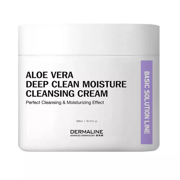 Dermaline Aloevera Deep Clean Moisture Cleansing Cream 300g