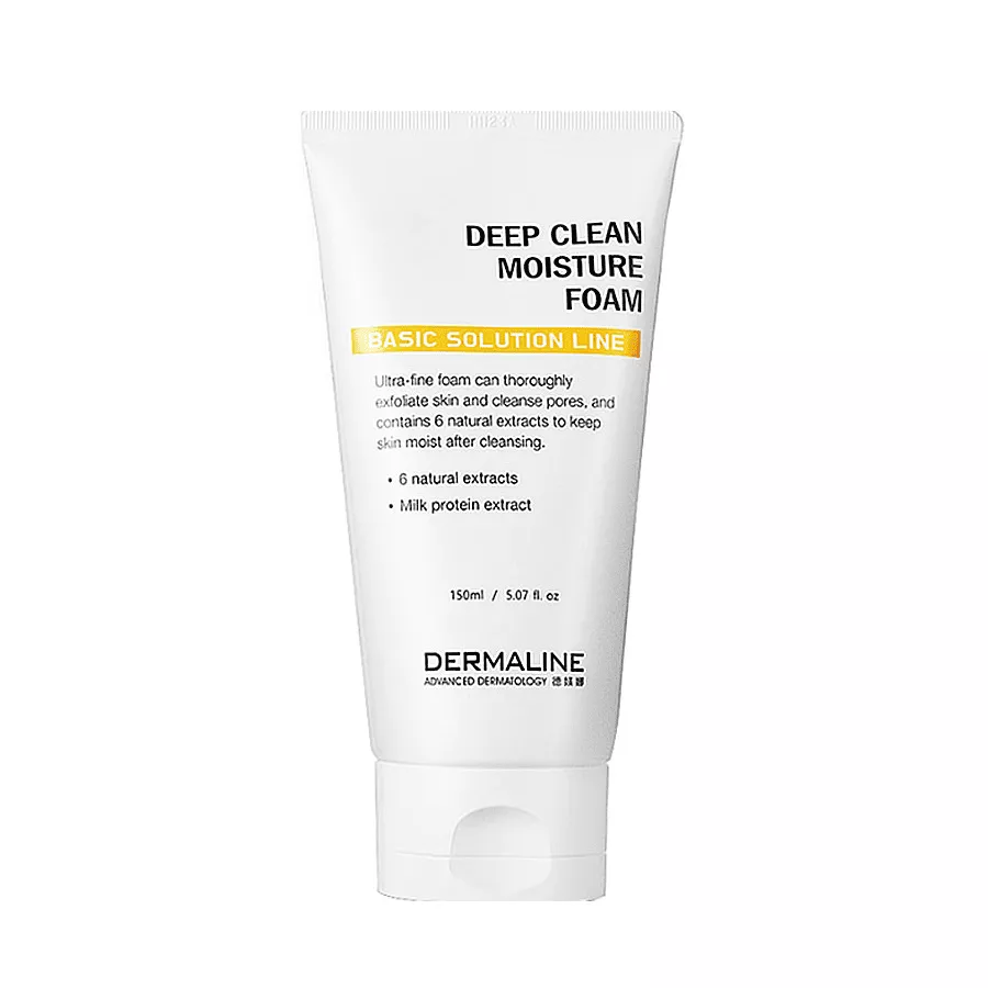 Dermaline Deep Clean Moisture Foam 150g
