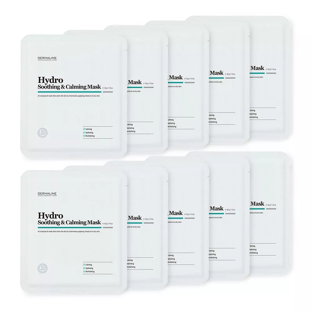Dermaline Hydro Soothing & Calming Mask 32g (10 Sheets)