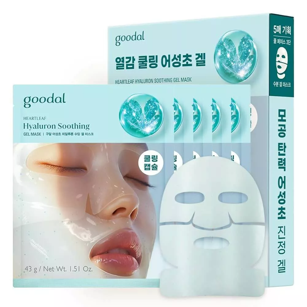 goodal Heartleaf Hyaluron Soothing Gel Mask 5 Sheets