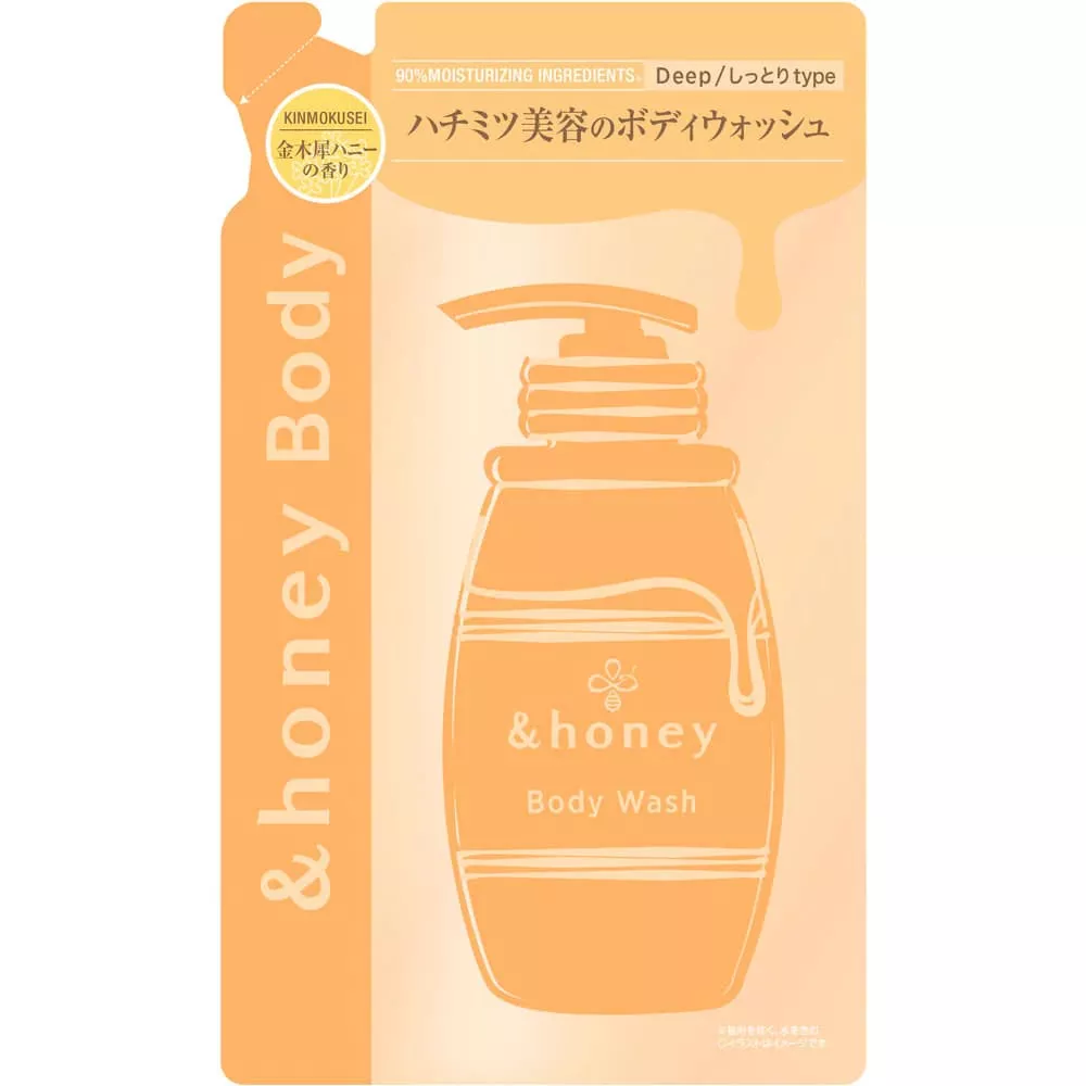 &honey Deep Moist Gel Body Wash [Refill] 440ml