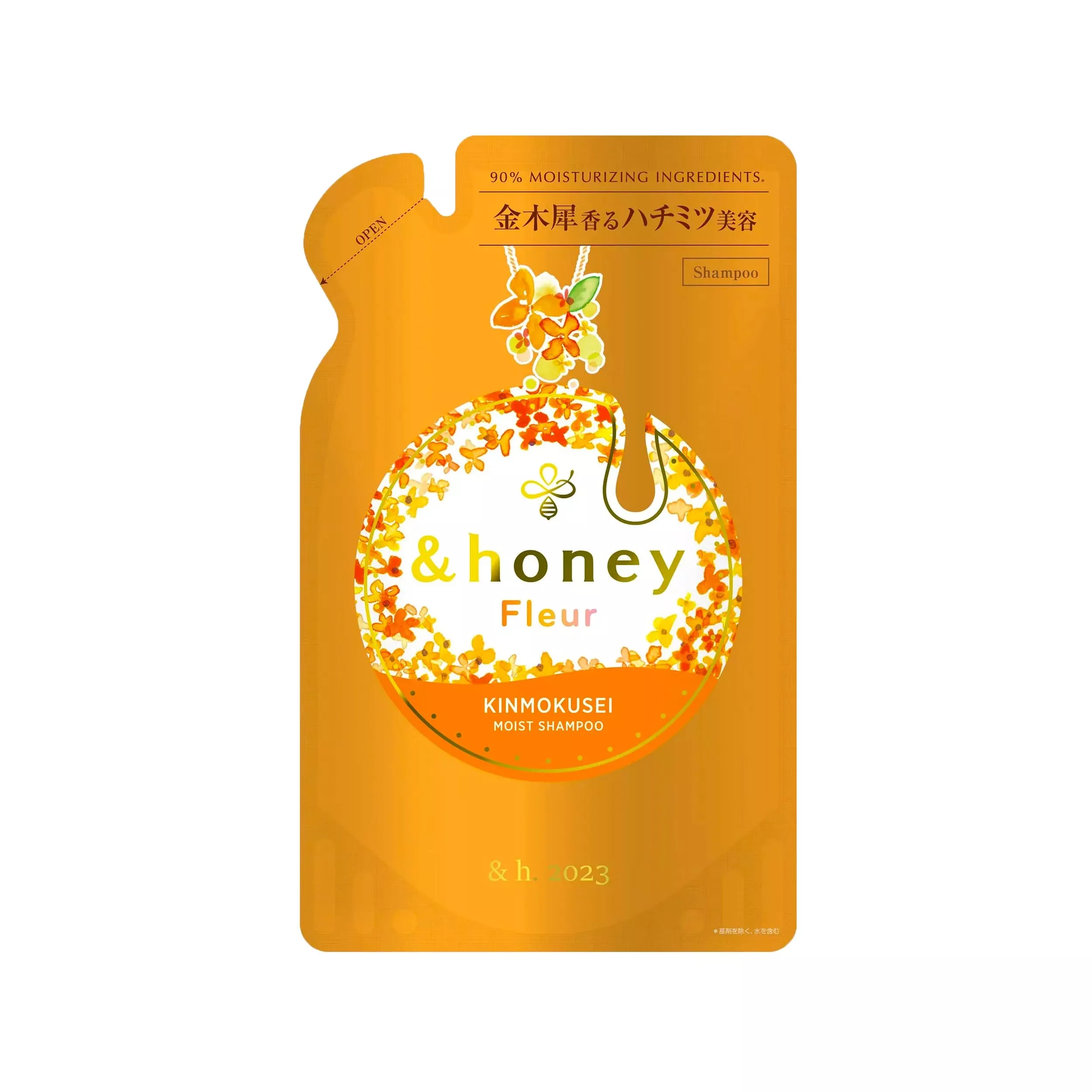 &honey Fleur Kinmokusei Moist Shampoo [Refill] 350ml