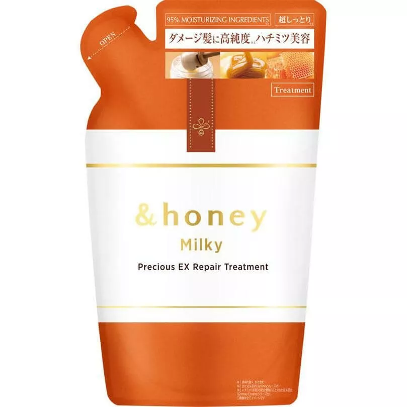 &honey Milky EX Repair Treatment Refill 385ml