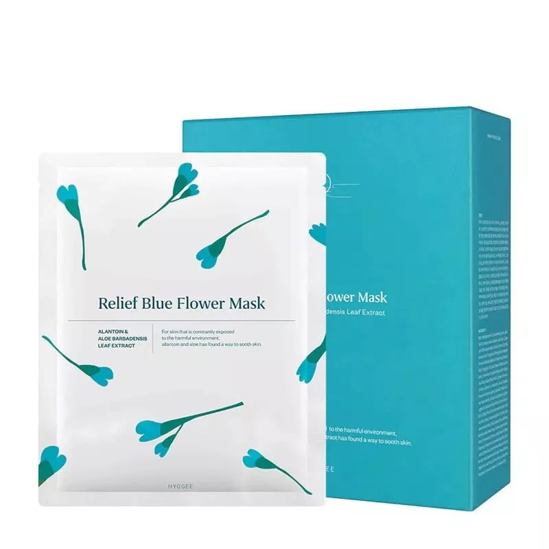 HYGGEE Relief Blue Flower Mask 35ml*10ea