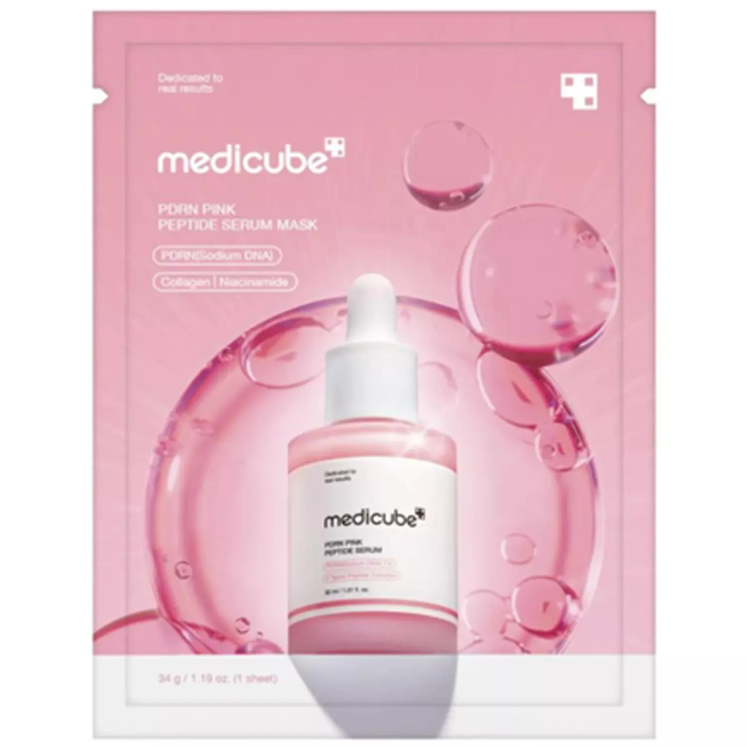 Medicube PDRN Pink Peptide Serum Mask 1ea (34g)