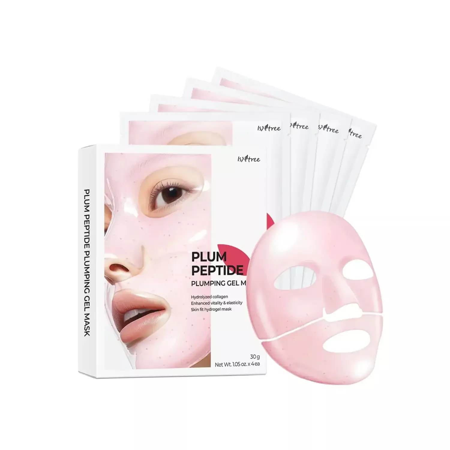 ISNTREE Plum Peptide Plumping Gel Mask 35g*4Ea