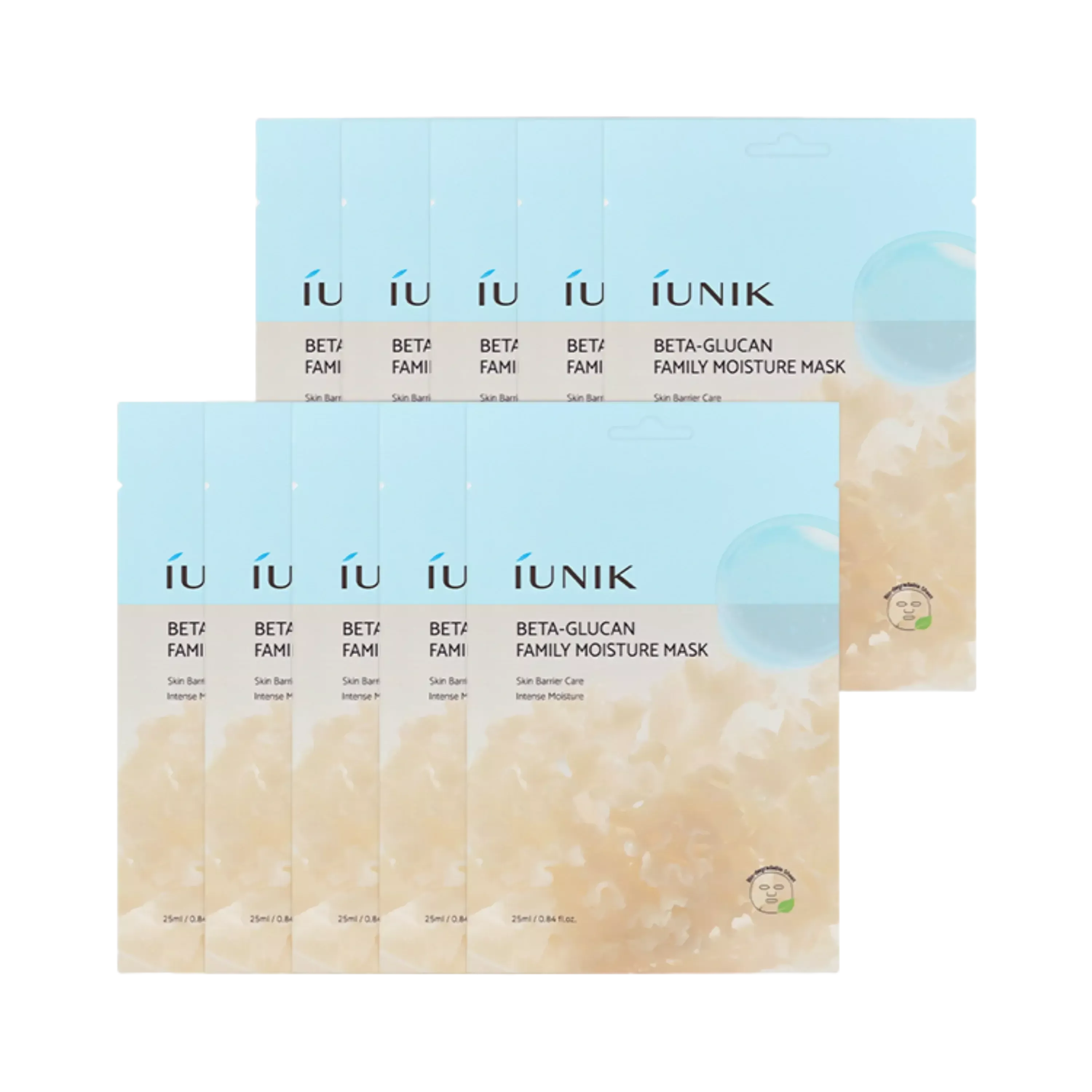 iUNIK Beta Glucan Family Moisture Mask 10ea