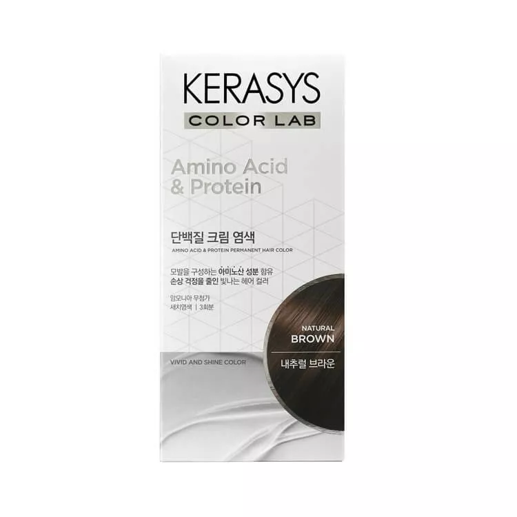 KERASYS Protein Hair Dye Natural Brown 120g