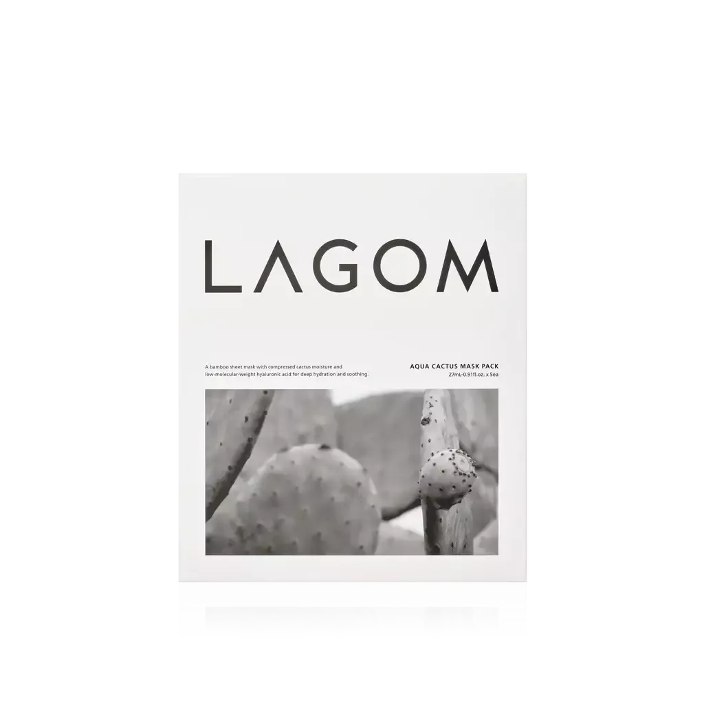 LAGOM Aqua Cactus Mask Pack 27ml * 5EA