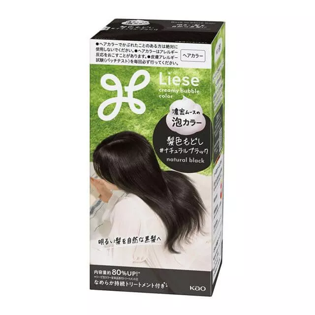 Liese Foam Color Hair Color Restorer - Natural Black 115ml