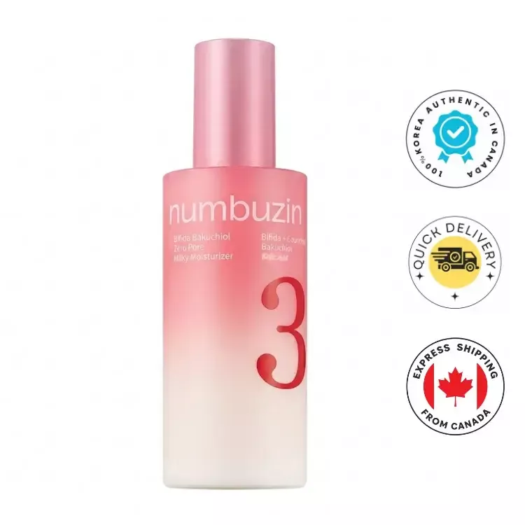 numbuzin No.3 Bifida Bakuchiol Zero Pore Milky Moisturizer 150ml
