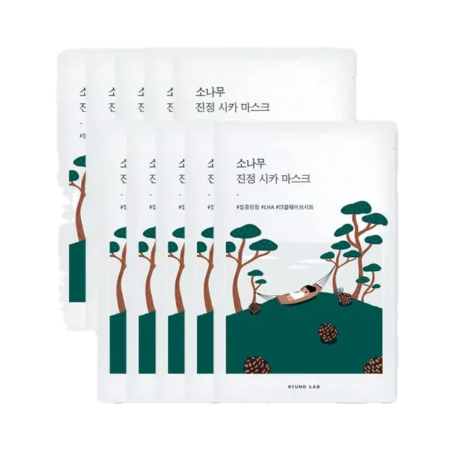 Round Lab Pine Calming Cica Mask 27ml*10 Sheets