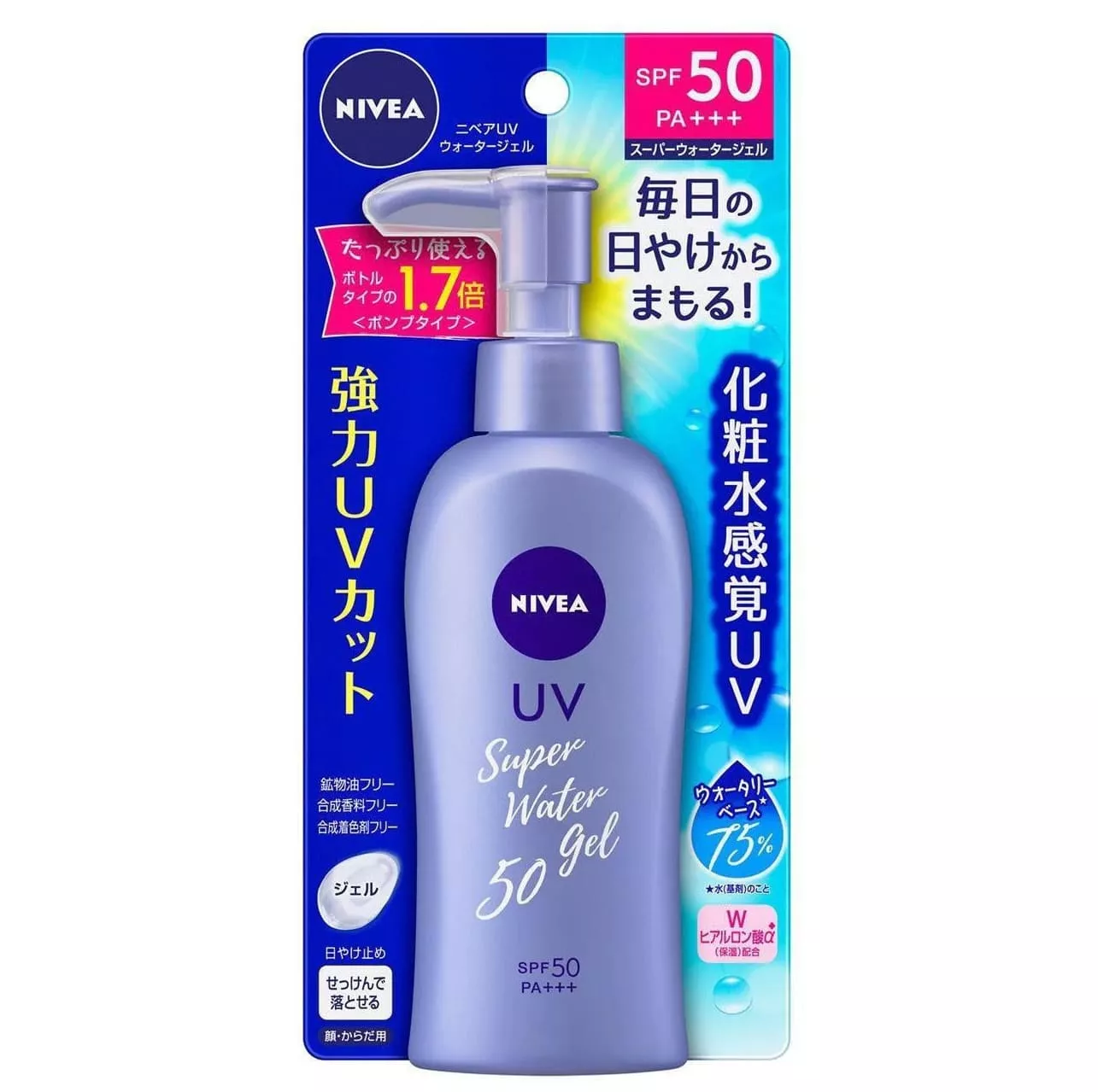 NIVEA Sun Protect Super Water Gel 140g [Pump Type]