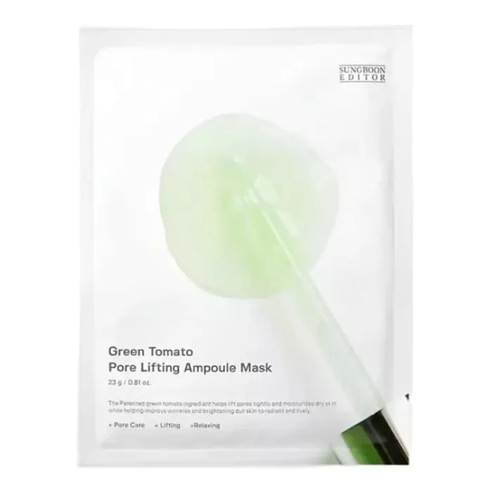 SUNGBOON EDITOR Green Tomato Pore Lifting Ampoule Mask 23g