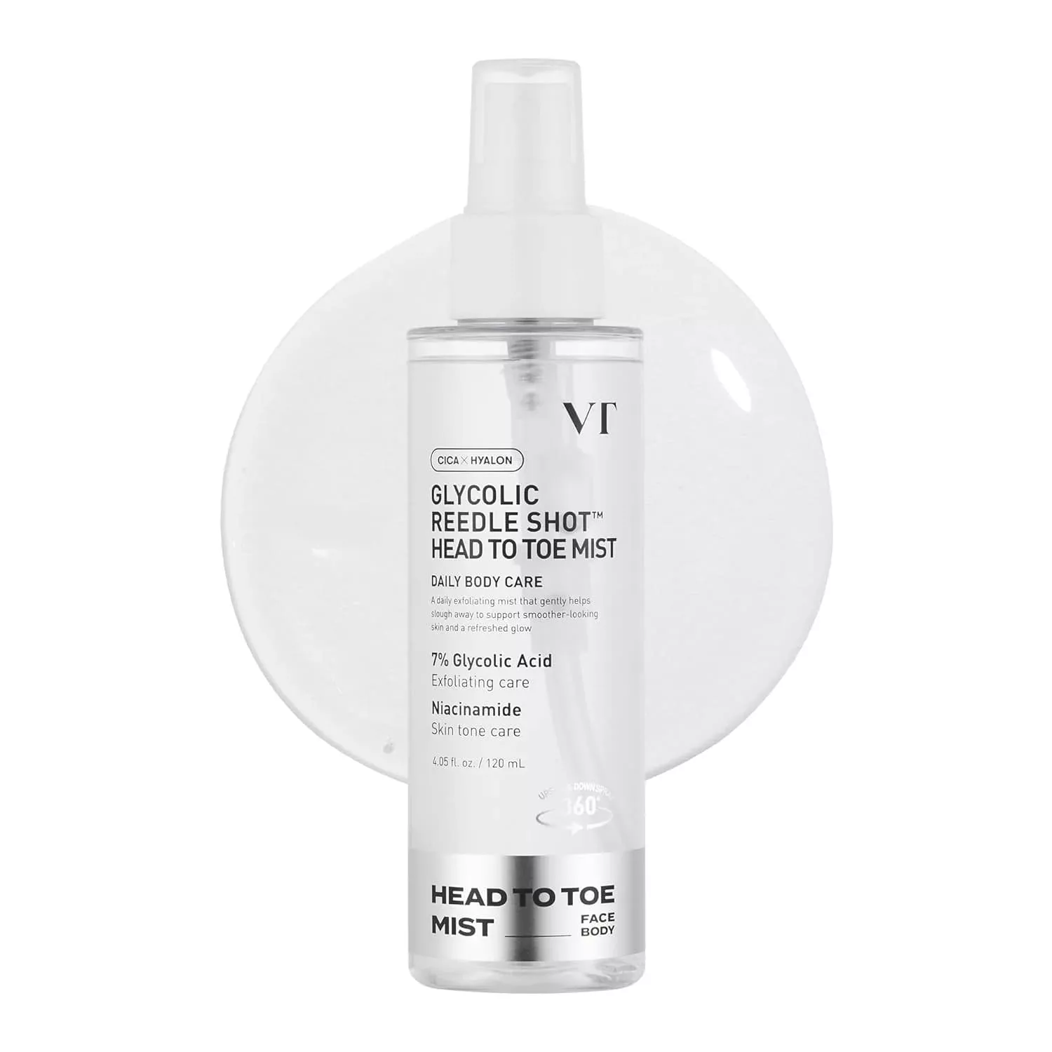 VT Glycolic Reedle Shot Head To Toe Mist 120ml